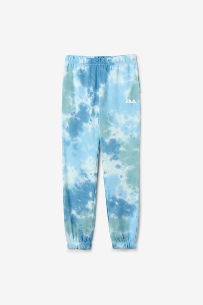 Fila Raleigh Tie Dye Jogger Blue Pants Womens - NZ 30456-RUCS